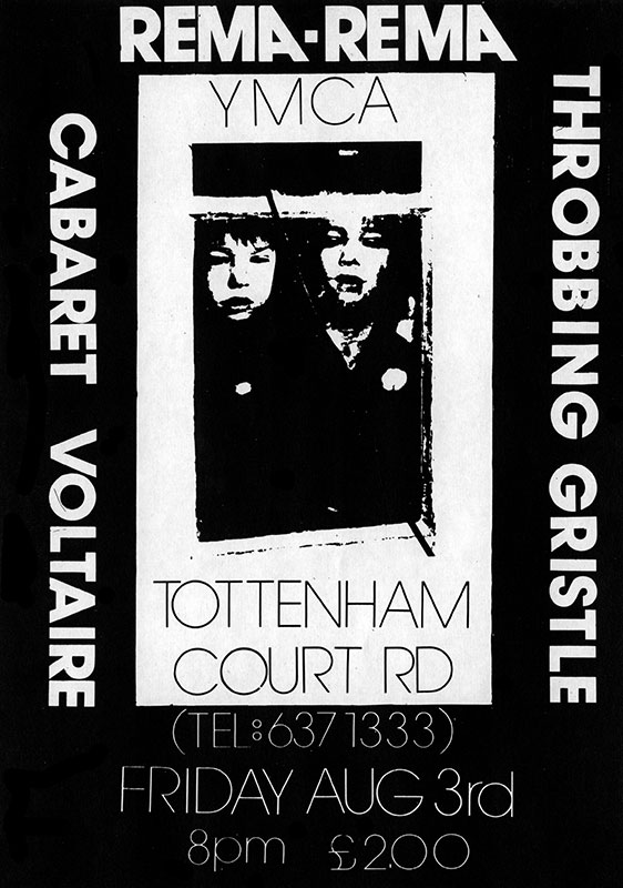 Central YMCA concert archive, London, August 3, 1979